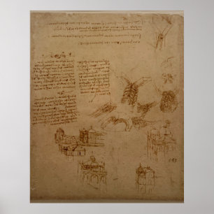 Poster Leonardo, Atlantic Codex - Os arquitetos