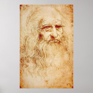 Poster Leonardo Da Vinci - autorretrato
