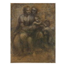 Leonardo da Vinci Virgin e Criança com Rua Anne