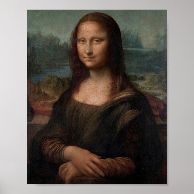 Poster Leonardo da Vinci's Portrait of Mona Lisa (Frente)