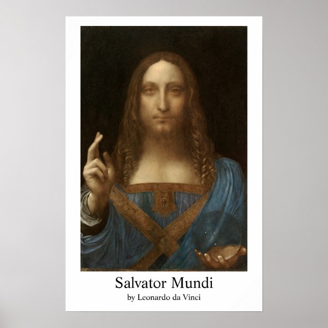 Poster Leonardo da Vinci's Salvator Mundi (Frente)