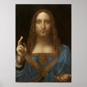 Poster Leonardo da Vinci's Salvator Mundi (Cristo de Jesu