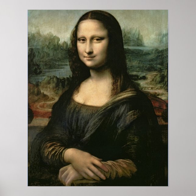 Poster Leonardo Vinci | Mona Lisa, c.1503-6 (Frente)