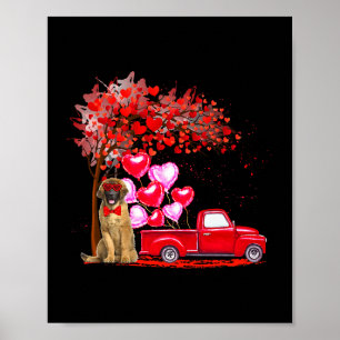 Poster Leonberger Sunvidros Corações Pickup Truck Lov