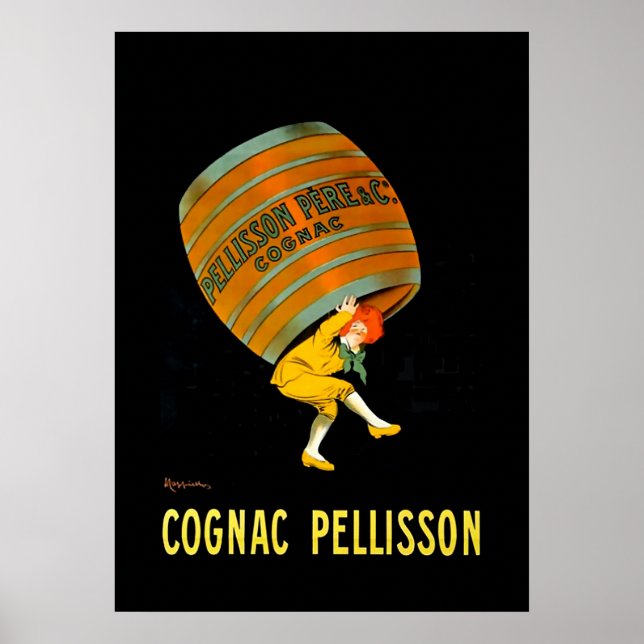 Poster Leonetto Cappiello Art Deco Imagem Cognac Pellisso (Frente)