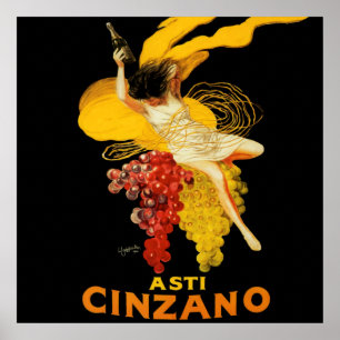 Poster Leonetto Cappiello Cinzano Cocktail Publicidade