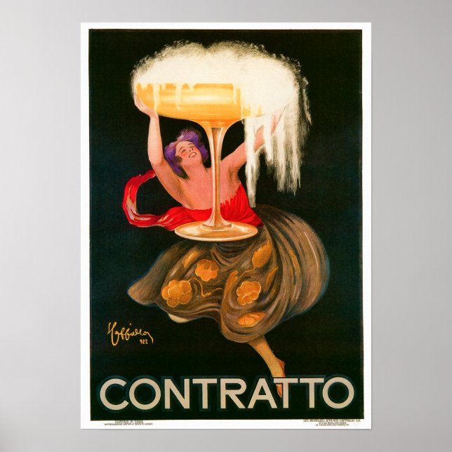 Póster Leonetto Cappiello Contratto Liquor Advertisement (Frente)