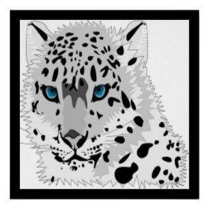 PÓSTER LEOPARD DE NEVE