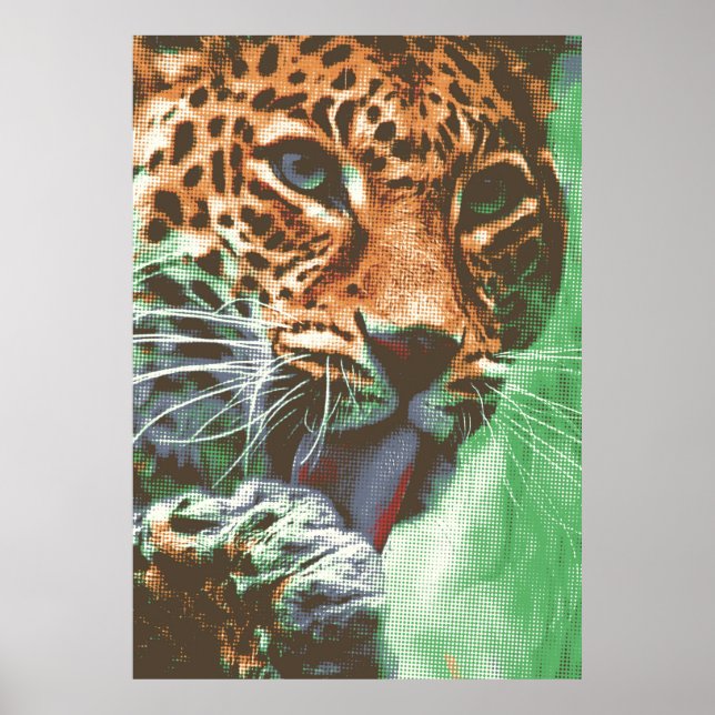 Poster Leopard Portrait (Frente)