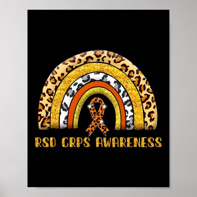 Poster Leopard Rainbow RSD Warrior CRPS (Frente)