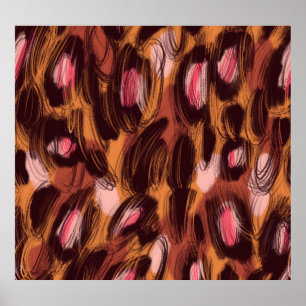 Poster Leopard Spots African Animal Standard