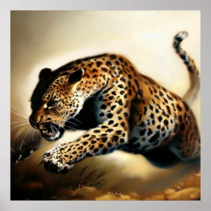 Poster Leopardo (12) Gato selvagem