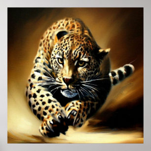 Poster Leopardo (13) Gato selvagem