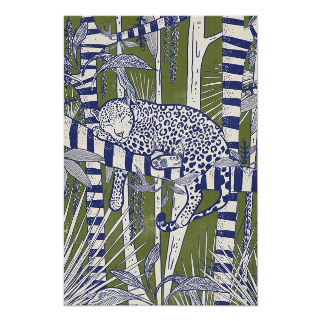Póster Leopardo Adormecido (Frente)