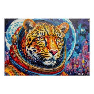 PÓSTER LEOPARDO ASTRONAUTA-VOLTANDO PARA CASA 6
