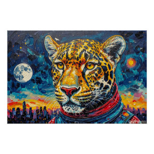 PÓSTER LEOPARDO ASTRONAUTA-VOLTANDO PARA CASA 8