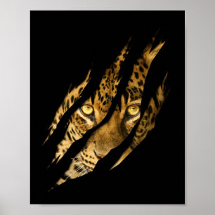 Poster Leopardo Cheetah Tiger Leopard Face Lion Cat Appar