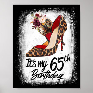 Poster Leopardo de salto alto de 65 anos é meu 65