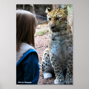 Poster Leopardo e Criança