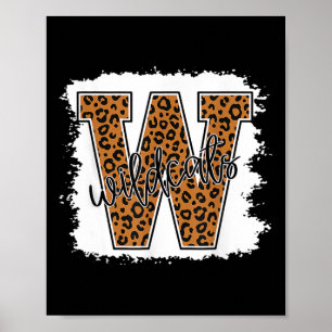 Poster Leopardo-Espírito De Cat School De Volta Às Menina