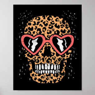Poster Leopardo Imprime o crânio Mulheres Dias de as Brux