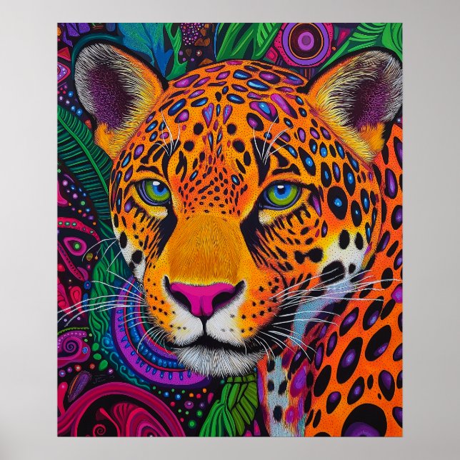 Poster Leopardo Luminoso  (Frente)