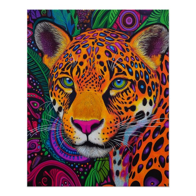 Póster Leopardo Luminoso  (Frente)