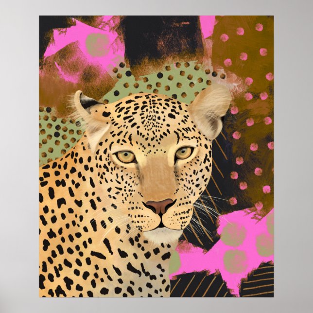 Poster Leopardo Mesmerizado (Frente)