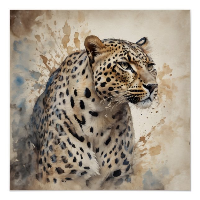 Póster Leopardo n.o 2 (Frente)