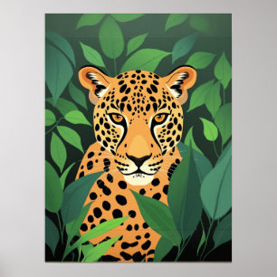 Poster Leopardo na selva