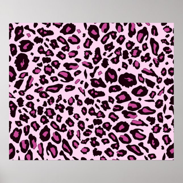 Póster Leopardo rosa (Frente)