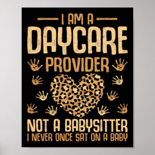 Poster Leopardo Sou uma prestadora de cuidados diários, n