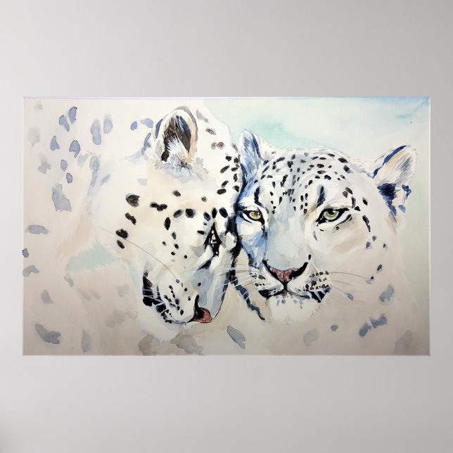 Poster Leopardos de Neve (Frente)