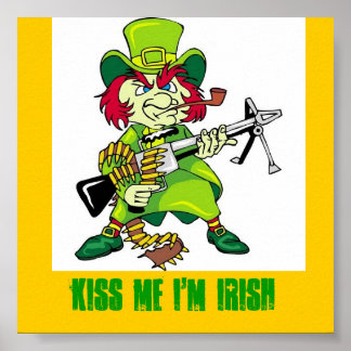 Póster Leprechaun, BEIJA-ME, EU SOU IRLANDÊS