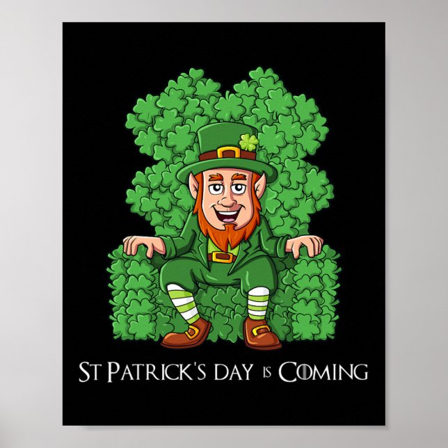 Poster Leprechaun Em Dias de São Patrícios De Tronco De V (Frente)