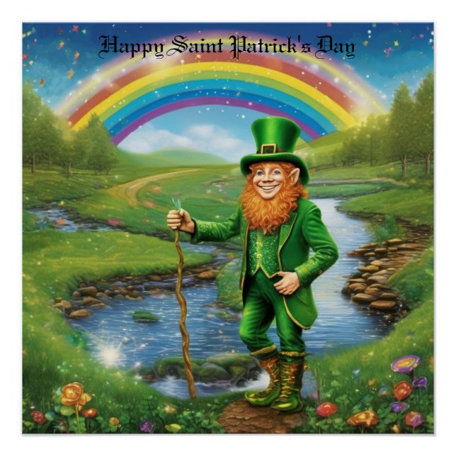 Póster Leprechaun Saudação (Frente)