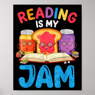 Poster Ler é divertido adoro ler livros garotas garotos