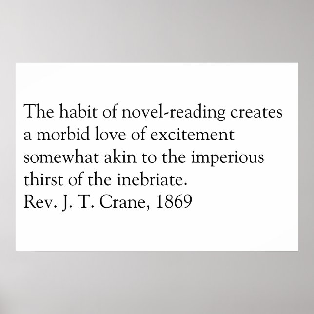 Poster Ler é mau. (Frente)