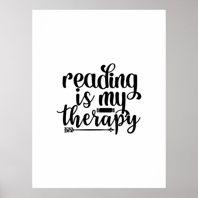 Poster Ler Leitura De Arte É Minha Terapia (Frente)