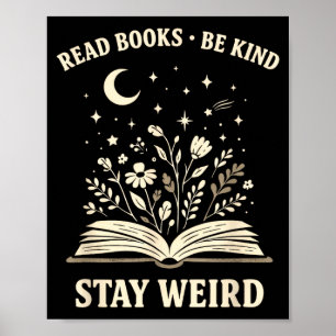 Poster Ler livros seja gentil fique estranho livro inspir