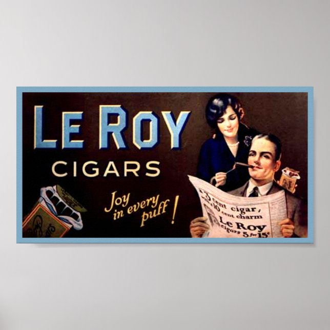 Poster Leroy Cigars (Frente)