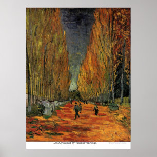 Poster Les Alyscamps por Vincent van Gogh