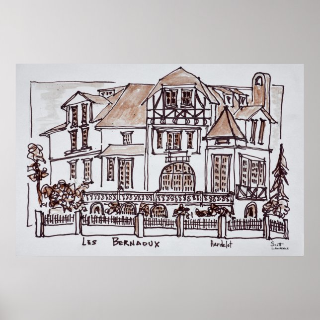 Poster Les Bernaoux | Neufchatel Hardelot, França (Frente)