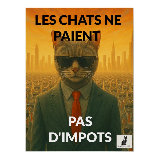 Póster Les Chats Ne Paient Pas d'Impôts (Frente)
