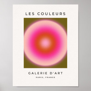 Poster Les Couleurs 05 Gradient Olive E Aura Rosa