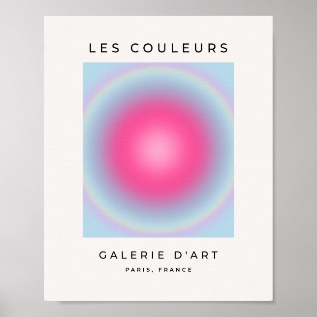 Poster Les Couleurs 08 Gradient Pink And Blue Aura (Frente)