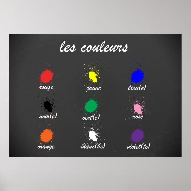 Póster Les Couleurs (As Cores) (Frente)