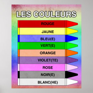 Poster Les Couleurs (as cores)