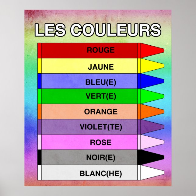 Poster Les Couleurs (As Cores) (Frente)