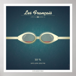 Póster Les Français qui ont une piscine